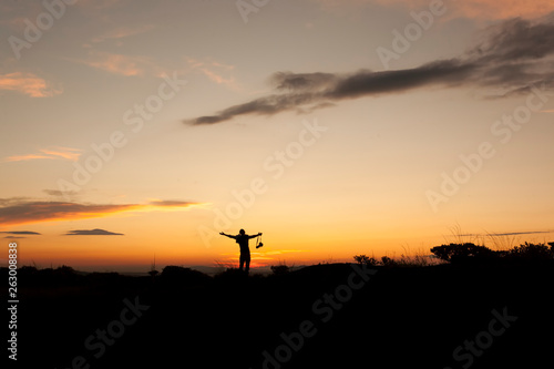  Happy time on sunset and silhouette human © kazim kuyucu