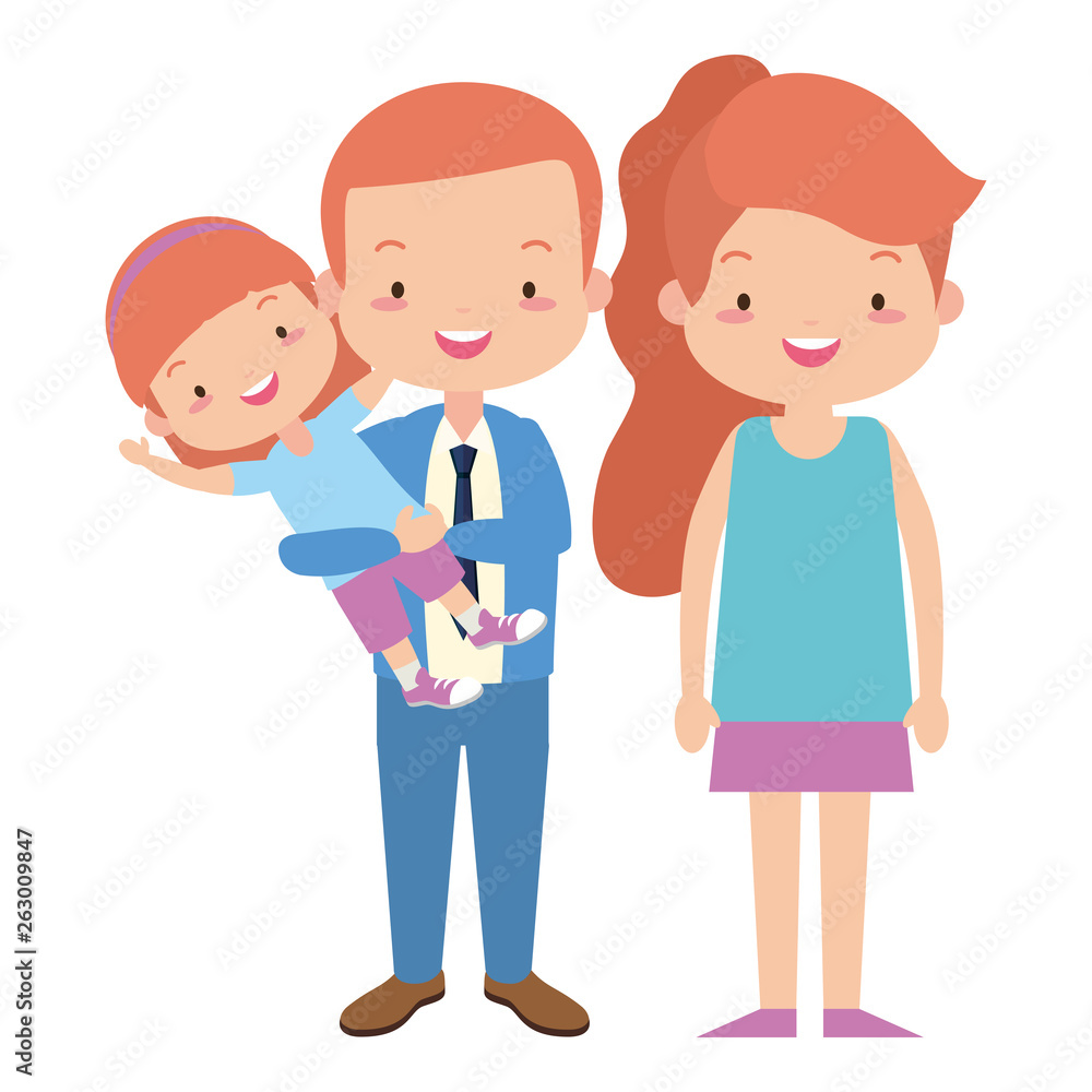 parents and daughter