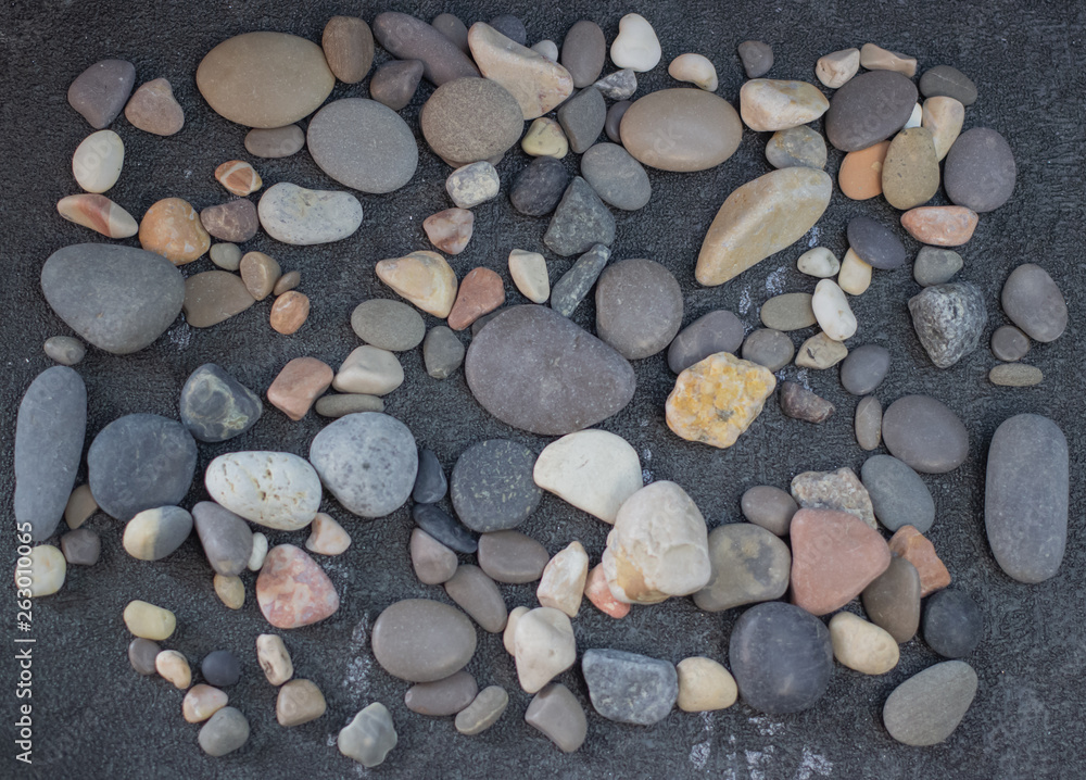 Sea shells and stones as background Sea shells and stones as background