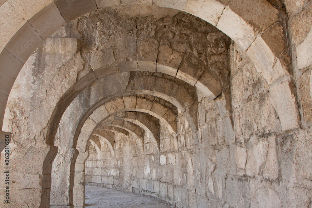 ruins of roman forum in turkey