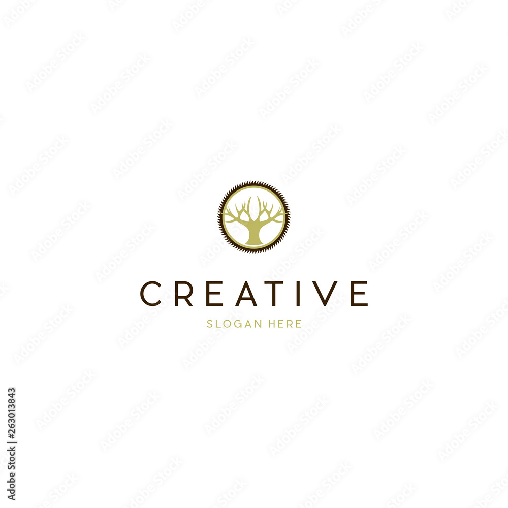 Fototapeta Tree vector icon. Nature trees vector illustration logo design. Tree vector icon. Nature trees vector illustration logo design.