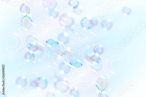 Blue soap bubble