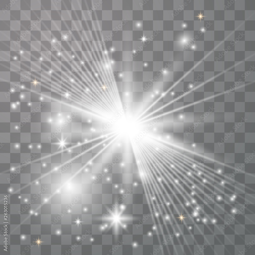 White glow light effect White glow light effect