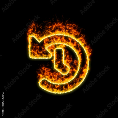 Wallpaper Mural The symbol history burns in red fire Torontodigital.ca