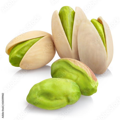 Wallpaper Mural Delicious pistachios, isolated on white background Torontodigital.ca