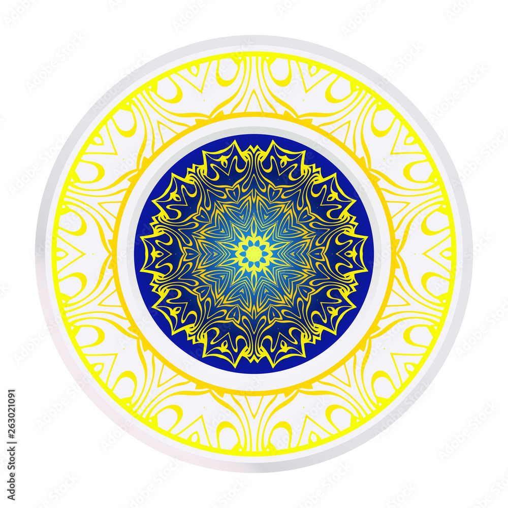 Design Mandala Ornament. Vector Illustration. Round Geometric Floral Pattern. Oriental Pattern. Indian, Moroccan, Mystic, Ottoman Motifs. Anti-Stress Therapy Pattern. Design Mandala Ornament. Vector Illustration. Round Geometric Floral Pattern. Oriental Pattern. Indian, Moroccan, Mystic, Ottoman Motifs. Anti-Stress Therapy Pattern.