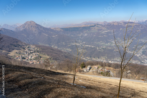 Mountain landscape from Valcava, Lombardy photo