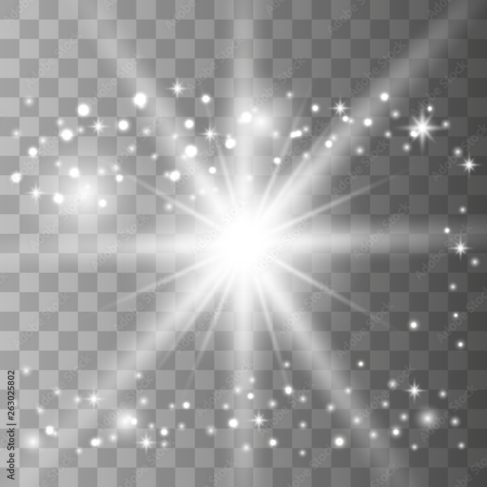 White glow light effect White glow light effect