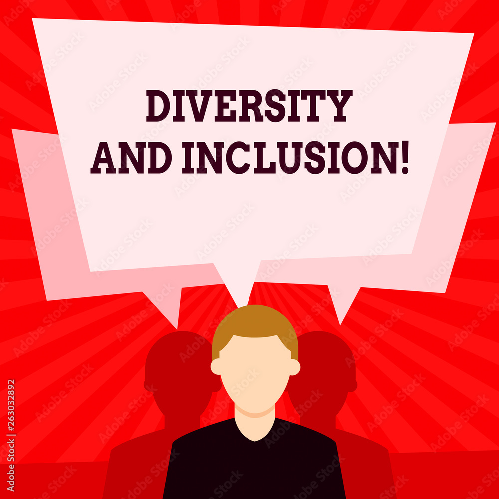 Handwriting text writing Diversity And Inclusion. Conceptual photo range huanalysis difference includes race ethnicity gender Faceless Man has Two Shadows Each has Their Own Speech Bubble Overlapping Handwriting text writing Diversity And Inclusion. Conceptual photo range huanalysis difference includes race ethnicity gender Faceless Man has Two Shadows Each has Their Own Speech Bubble Overlapping