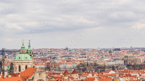View of Prague from the side of Prague Castle