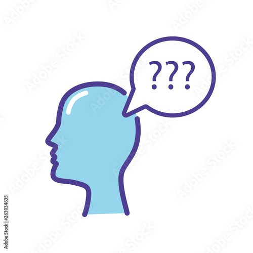 Blue alzheimer concept   icon vector illustration  isolated on white background. Medical icn