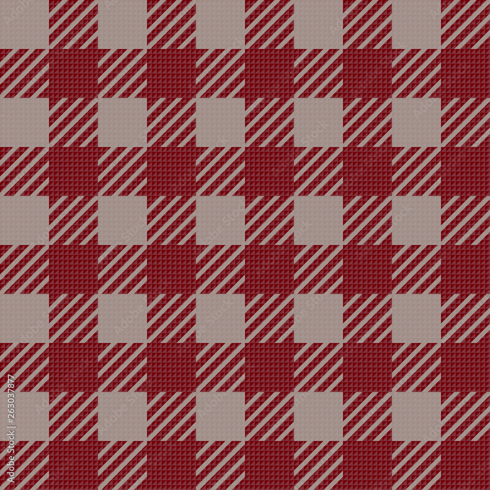 Vector seamless texture with vichy cage ornament. Red and grey cages Vector seamless texture with vichy cage ornament. Red and grey cages