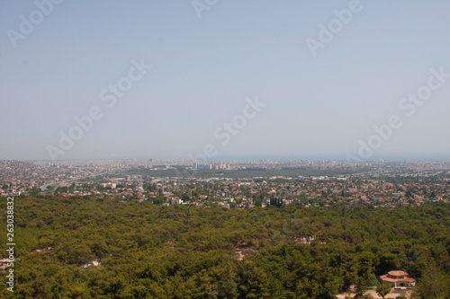 aerial view of the city