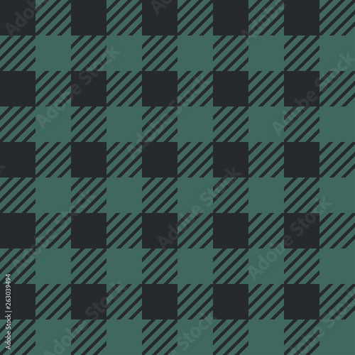 Vector seamless texture with vichy cage ornament. Grey and black cages