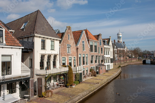 City of Dokkum Friesland Netherlands canal