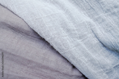 Crumpled fabric beige texture