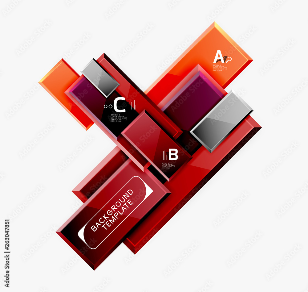Geometrical design squares abstract banner, glossy shiny effects Geometrical design squares abstract banner, glossy shiny effects