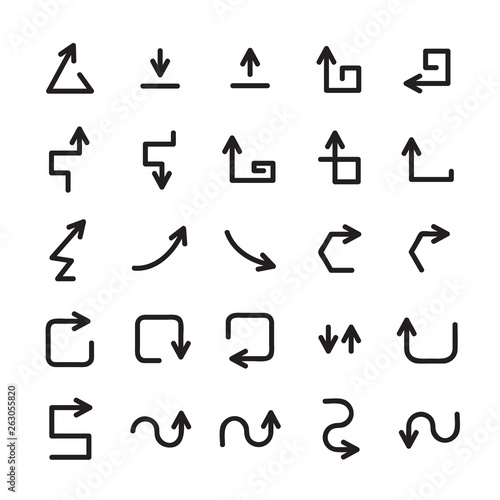 arrow icons set