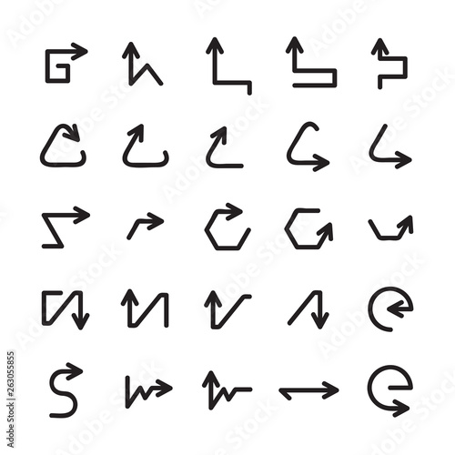 arrow icons set