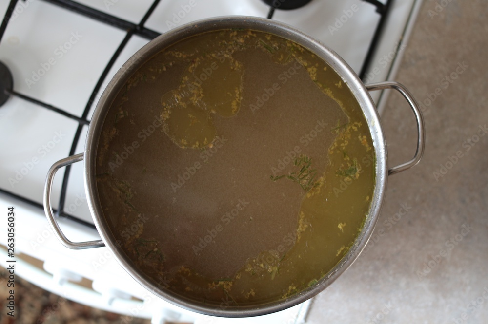 The soup in the pot The soup in the pot
