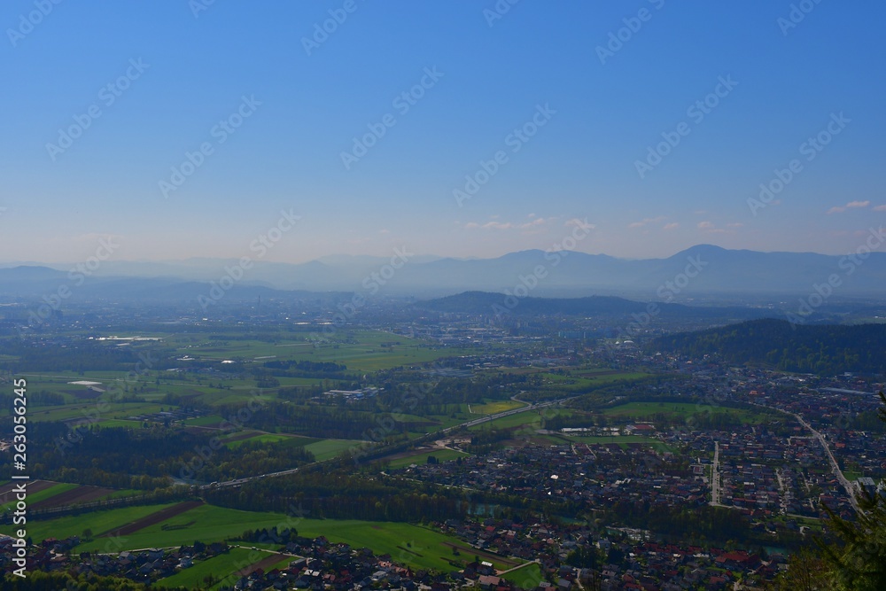Obraz premium aerial view of the city