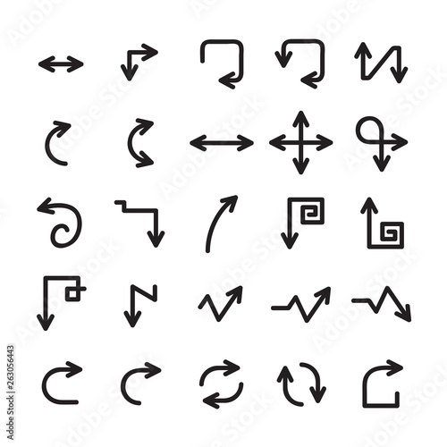 arrow icons set