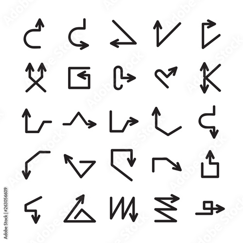 arrow icons set