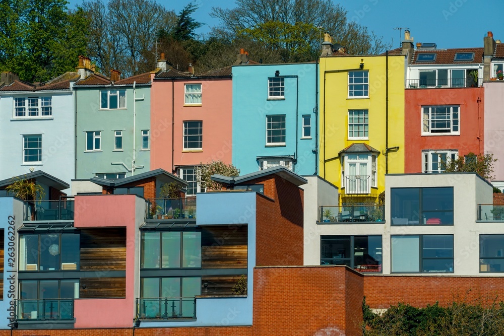 Fototapeta premium colorful houses in bristol
