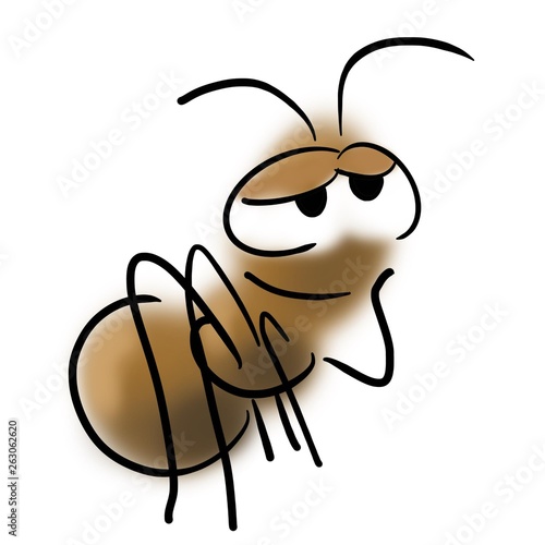 Ant is dreaming about something
