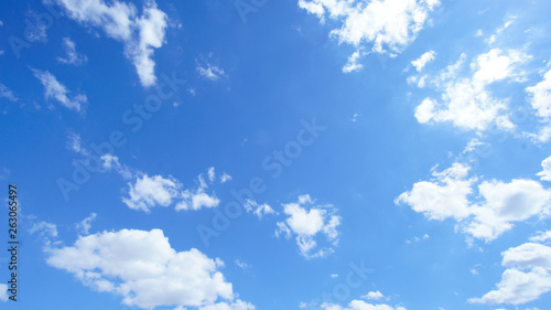 Cloud on blue sky background