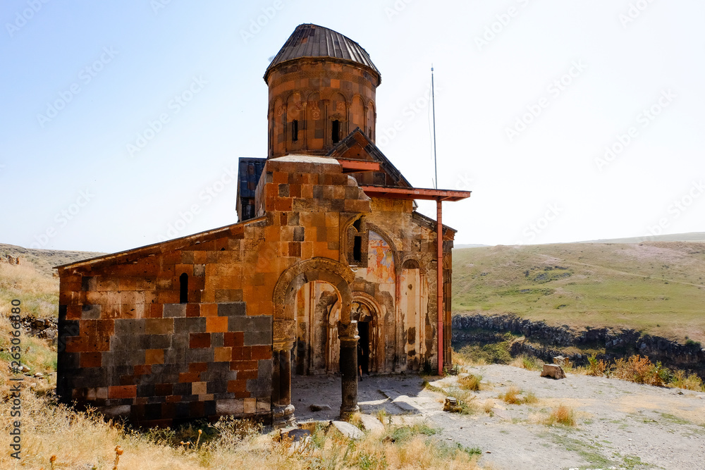 Old church in the ruins of Ani, Turkey