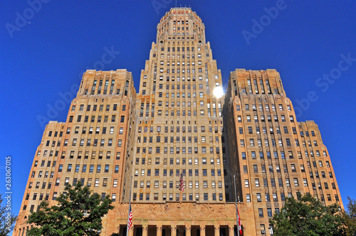 Buffalo City Hall, Art Deco Style building in downtown Buffalo, New York State, USA. photo