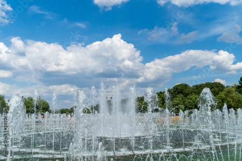 fountain in the city park Tsaritsyno, Moscow, Russia,