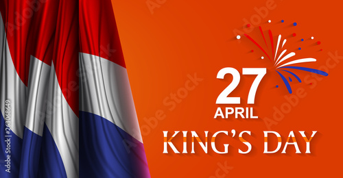 King's Day Celebrate Vector Design - King's Birthday in the Netherlands.