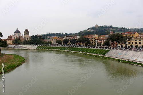 the Adige river in Verona seen from the Pietra bridge © Sandro Amato