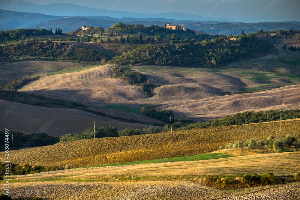 Naklejka premium San Quirico Dorcia, Tuscany, Italy