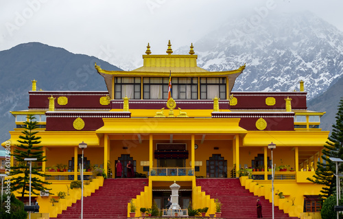 Vászonkép temple of heaven, Gyuto Monastery Himachal Pradesh India