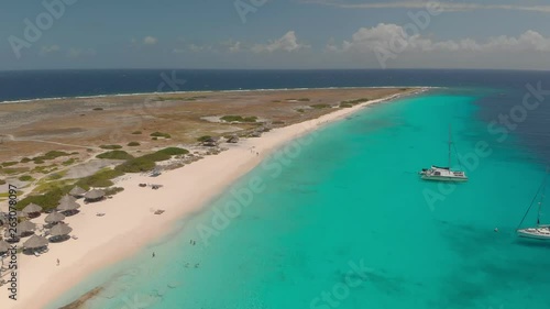 Klein Curacao island. Drone shooting
