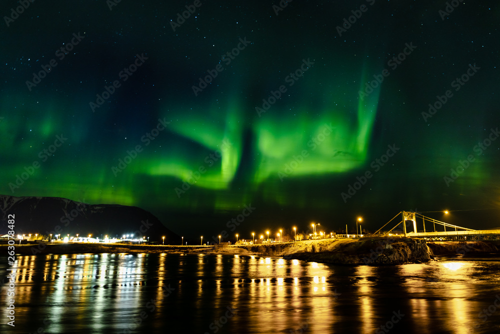 Obraz premium Northern lights in Iceland. 