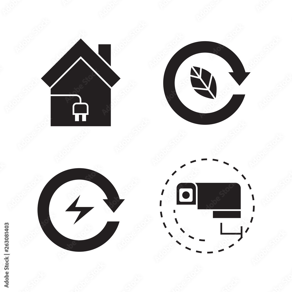 smart home technology and device icons set smart home technology and device icons set