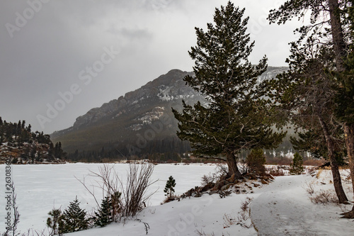 Frozen Lily Lake, Rocky Mountains National Park Colorado