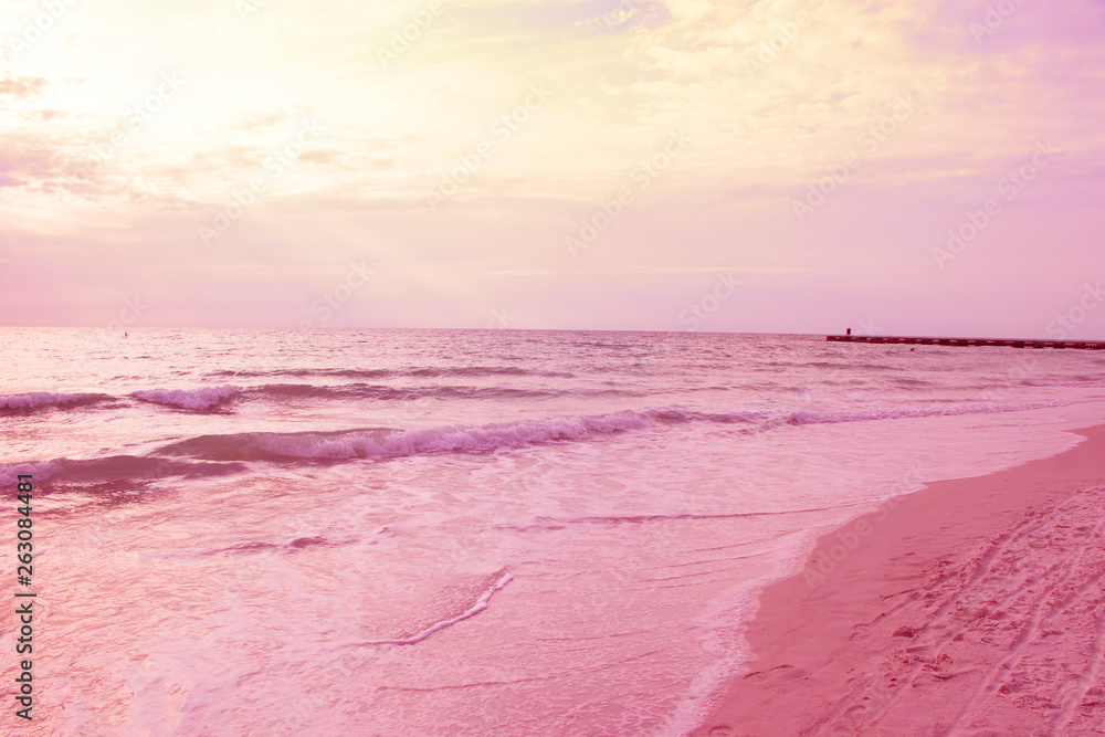 Fototapeta Sunset Clearwater Beach na Florydzie
