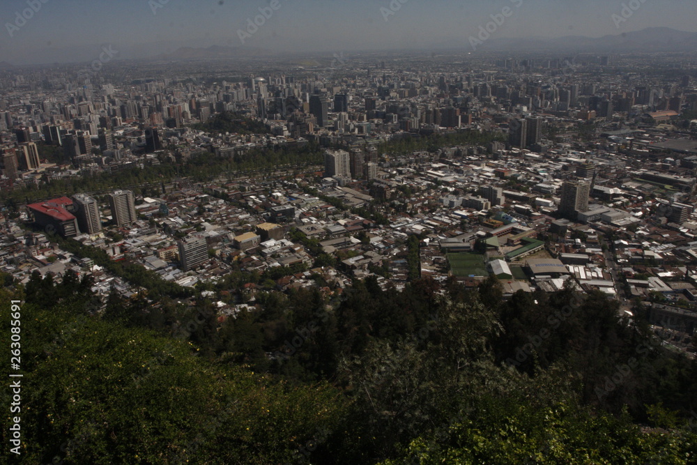 city, panorama, view, landscape, architecture, cityscape, skyline, panoramic, building, urban, travel, sky, town,  buildings, sea, mountain, tourism, athens, summer, capital, Chile