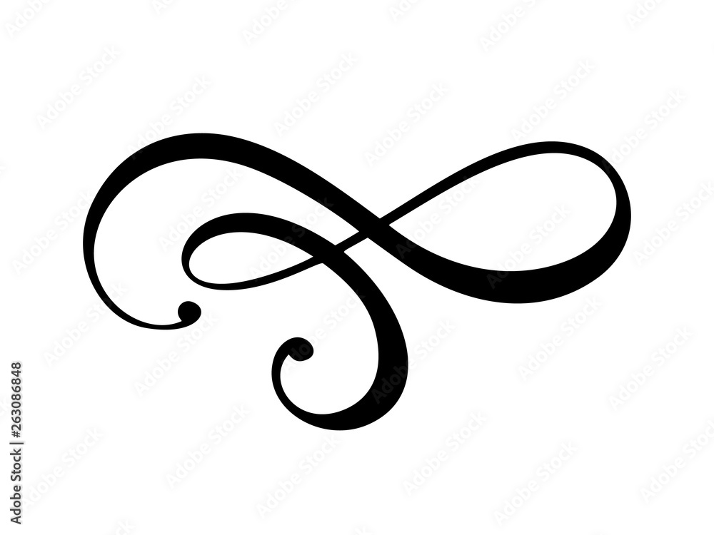 floral calligraphy element flourish, divider for page decoration and frame design illustration swirl. Decorative Vintage shape for wedding cards and invitations floral calligraphy element flourish, divider for page decoration and frame design illustration swirl. Decorative Vintage shape for wedding cards and invitations