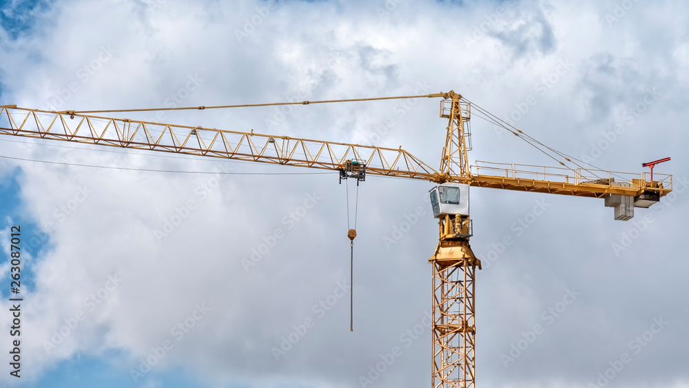 Yellow Construction Crane Yellow Construction Crane