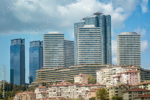 Photography Skyscrapers At Zincirlikuyu, Istanbul, Turkey