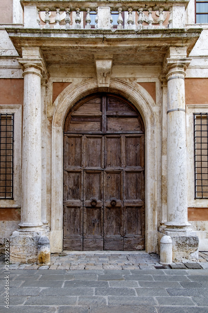 Palace Chigi Zondadari, San Quirico Dorquia, Siena, Tuscany, Italy