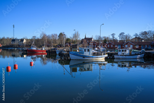 boats in harbor