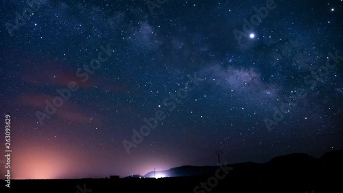Wallpaper Mural Night Timelapse of the milkyway and the dunes in the desert Torontodigital.ca