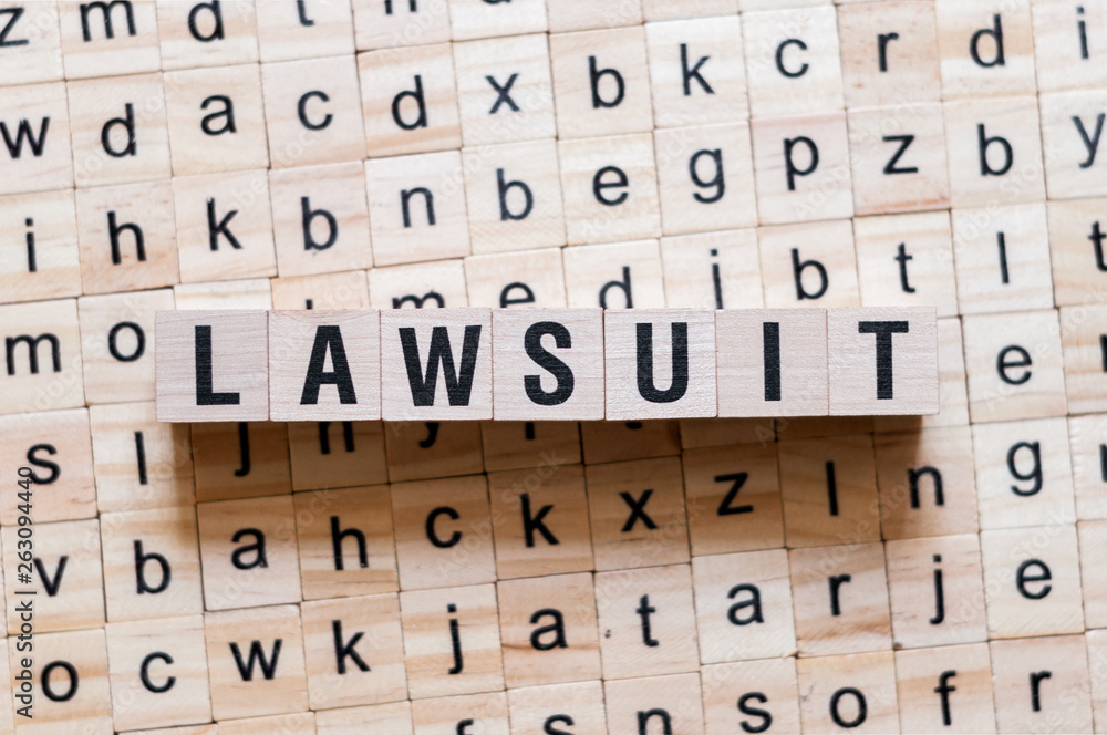 Obraz premium Lawsuit word concept